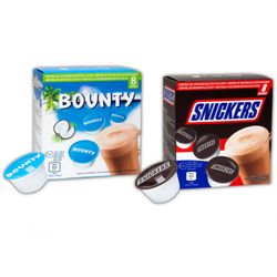 Balíček čokolád Snickers a Bounty - 16 kapslí pro Dolce Gusto kávovary