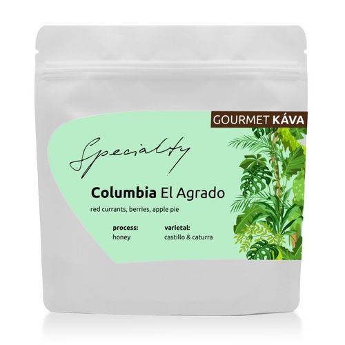 GourmetKáva Specialty Columbia El Agrado Honey 250g