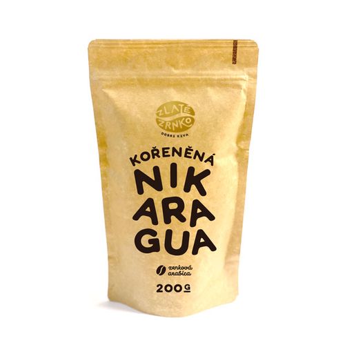 Káva Zlaté Zrnko - Nikaragua - "KOŘENĚNÁ"