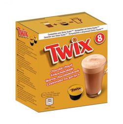 Twix - Horká čokoláda, Cafféluxe - 8 kapslí pro Dolce Gusto kávovary