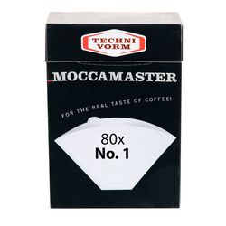 Filtry papírové Moccamaster 80 ks vel. 1,Papírové filtry Moccamaster vel. 1 80ks