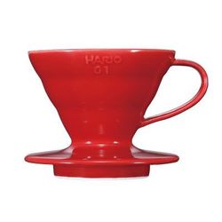 Hario dripper V60-01 keramický - červený (VDC-01R)