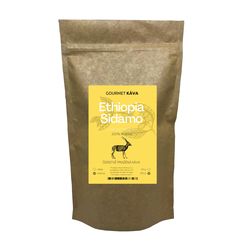 Etiopie Sidamo, STŘEDNĚ PRAŽENÁ, zrnková káva arabica