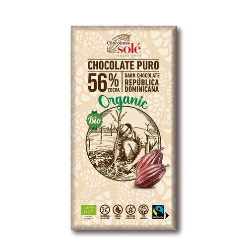 Chocolates Solé - 56% Bio čokoláda 100g