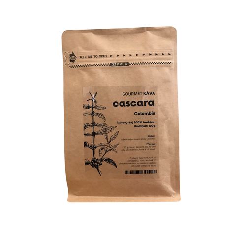 Cascara Kolumbie, kávový čaj, 100g