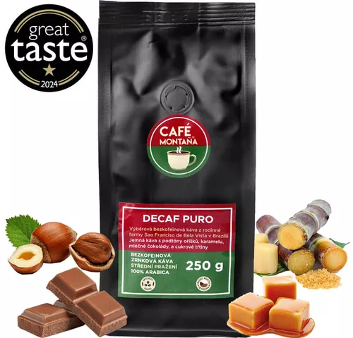 Decaf Puro bezkofeinová káva