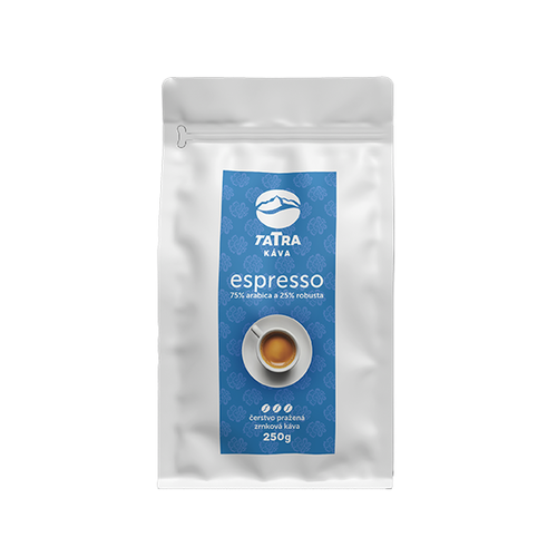 TATRAkáva Modrá 75% Arabika 25% Robusta
