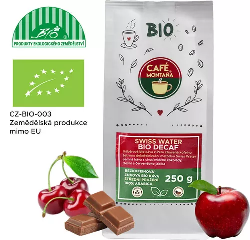 Swiss Water BIO Decaf: Švýcarská metoda - bez kofeinu 