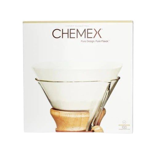 Filtry papírové Chemex 4-13 šálků - bílé Unfolded