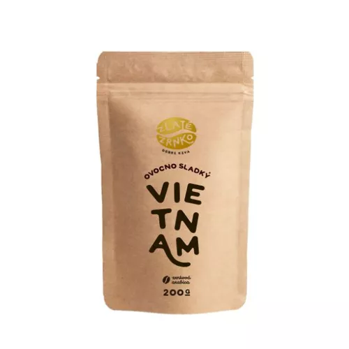 Káva Zlaté Zrnko - Vietnam "OVOCNĚ-SLADKÝ" od slovenského farmáře