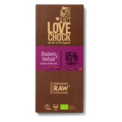 Čokoláda Lovechock - borůvky a konopná semínka