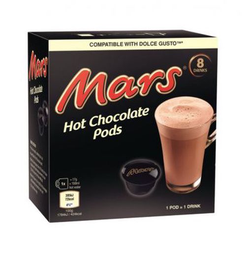 Mars - Horká čokoláda, Cafféluxe - 8 kapslí pro Dolce Gusto kávovary