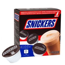 Snickers - Horká čokoláda, Cafféluxe - 8 kapslí pro Dolce Gusto kávovary
