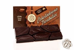 Čokoláda Troubelice hořká 83%, 45g